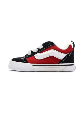 Baskets Noir/Rouge Enfant Vans Knu Skool Elastic 1