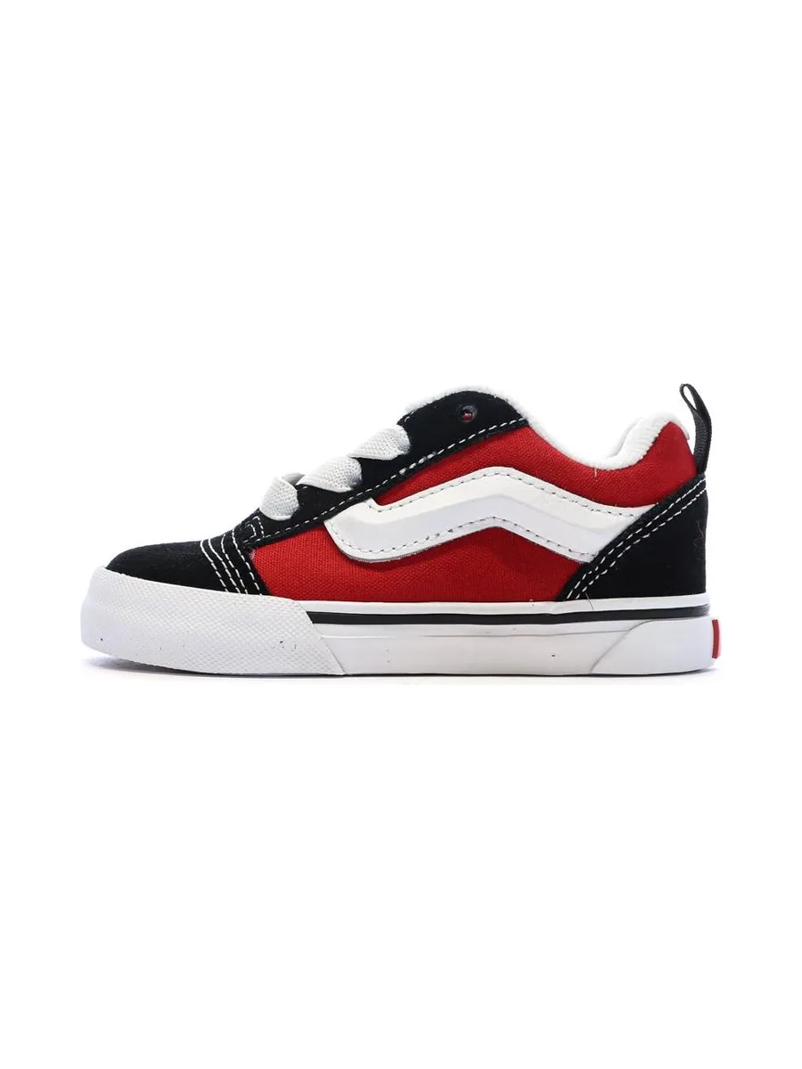Baskets Noir/Rouge Enfant Vans Knu Skool Elastic 1