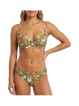 Maillot de bain Deux Pièces Vert Femme Haute Pression V282 1