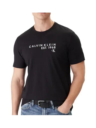 T-Shirt Noir Homme Calvin Klein Jeans Wholesale 1