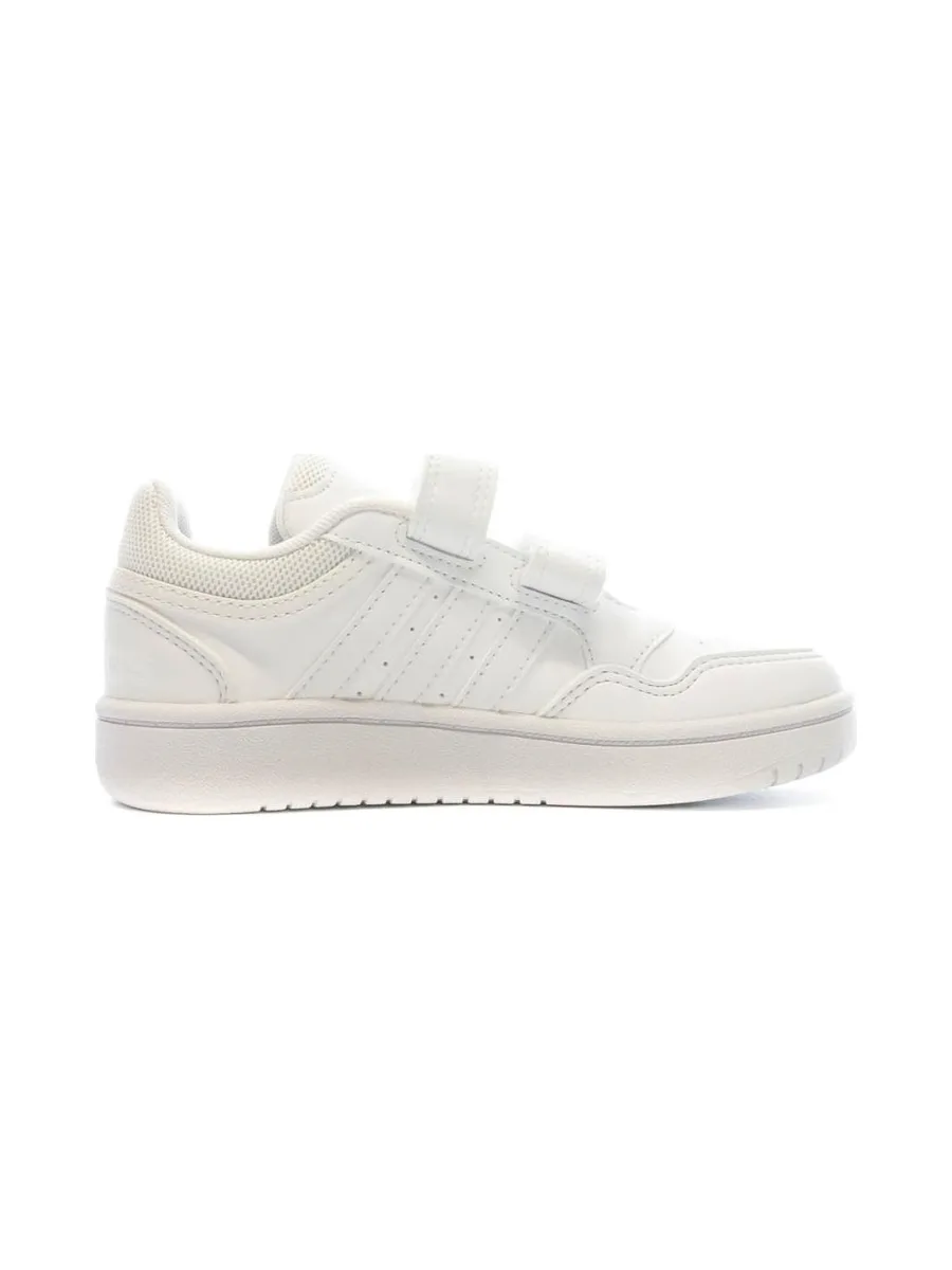 Baskets Blanches Garçon Adidas Hoops 3