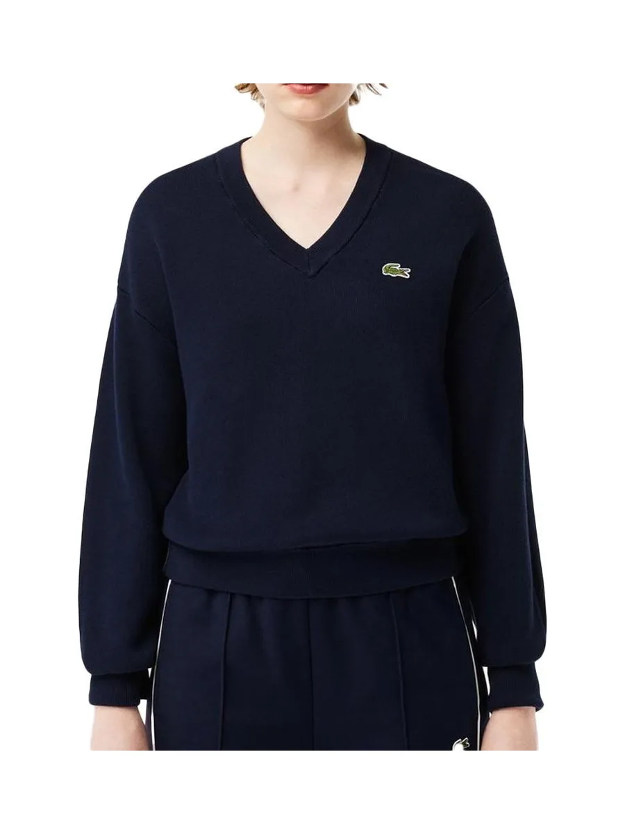 Pull Marine Femme Lacoste Organic 2