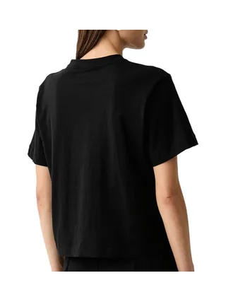 T-Shirt Noir Femme Calvin Klein Jeans Boxy Bold 2