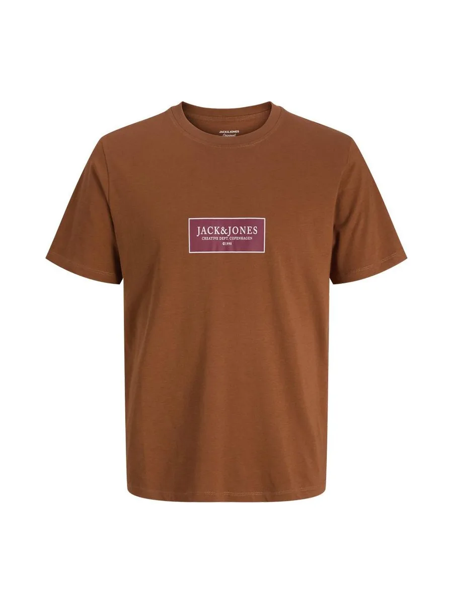 T-Shirt Camel Homme Jack & Jones Greene 2