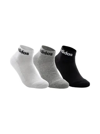 Lot de 3 Paires de Chaussettes Blanches/Noires/Grises Homme Adidas Ankle 2