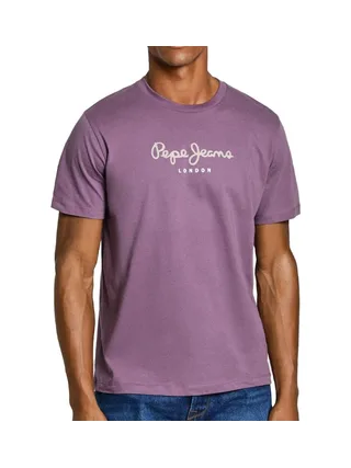 T-shirt Violet Homme Pepe jeans Eggo SEB 1