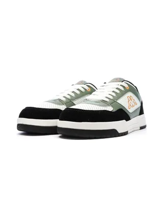 Baskets Blanc/Vertes/Noires Garçon Kappa Logo Manis 6