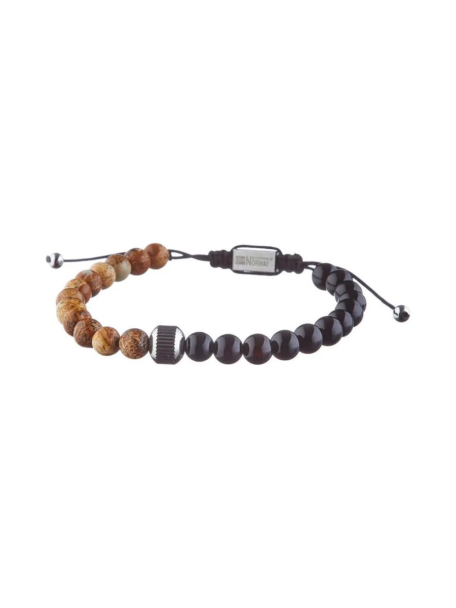 Bracelet Perles Noir/Beige Homme Geographical Norway 315050 2