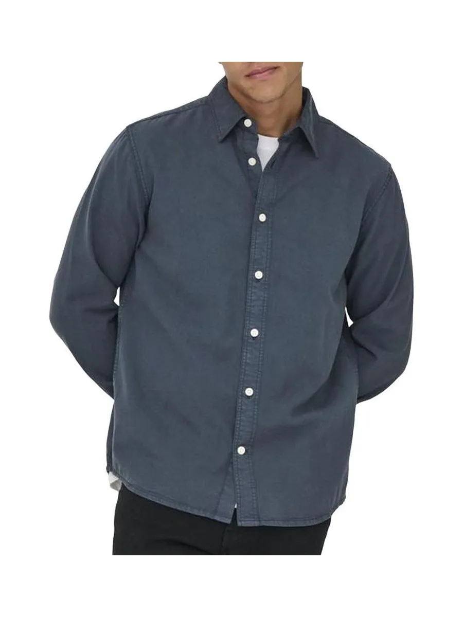 Chemise Bleu Homme Only & Sons Sotto 2