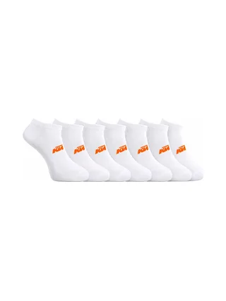 X3 Paires de Chaussettes Blanches/Oranges Homme KTM 1CHLCX3NR 1