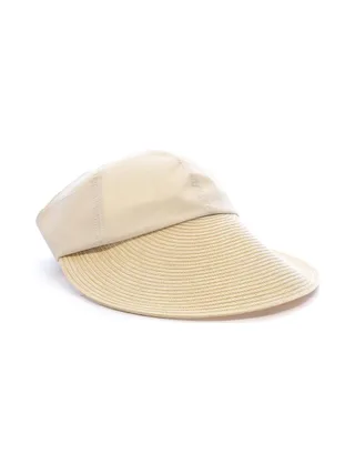 Chapeau Visière Beige Femme Via Lorenzo Naturel 2