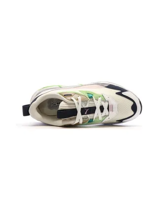 Baskets Blanches/Vertes Femme Puma Spina 4