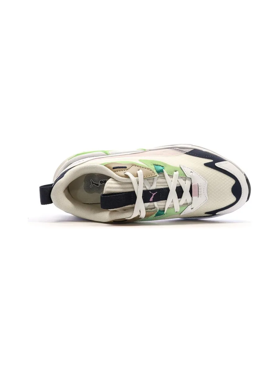 Baskets Blanches/Vertes Femme Puma Spina 4