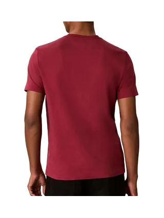 T-Shirt Rouge Homme Calvin Klein Jeans Ss 30s Eu Crest 2