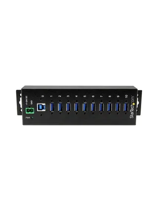 10 Port Industrial USB 3.0 Hub - Metal 2