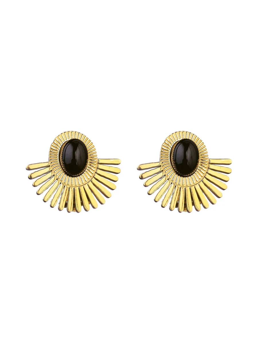 Boucles d'oreilles à clip Bianca - Noir 1