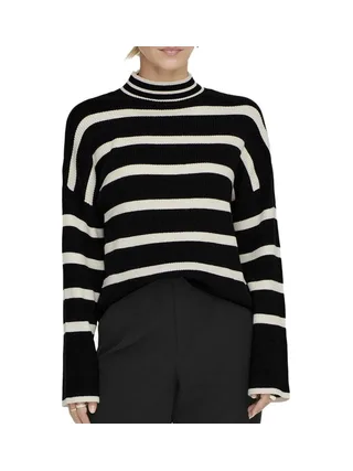 Pull Noir/Beige Femme Only Libi 1