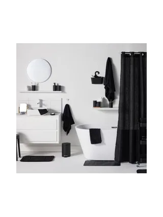 Tapis Noir/Blanc Utility Mémoire De forme 40x60 2