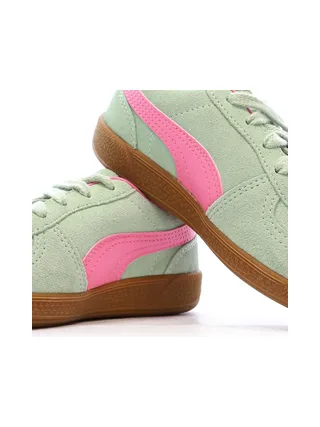 Baskets Verte/Rose Fille Puma Palermo PS 7