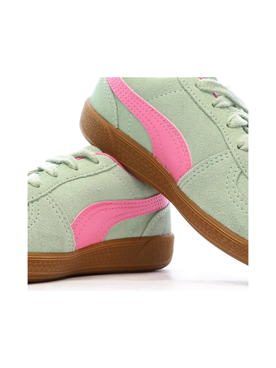 Baskets Verte/Rose Fille Puma Palermo PS 8