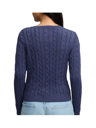 Pull Bleu Femme Superdry Essentials Cable Jumper 2