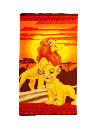 Serviette Jaune/Orange Mixte Sport Zone Roi Lion 1