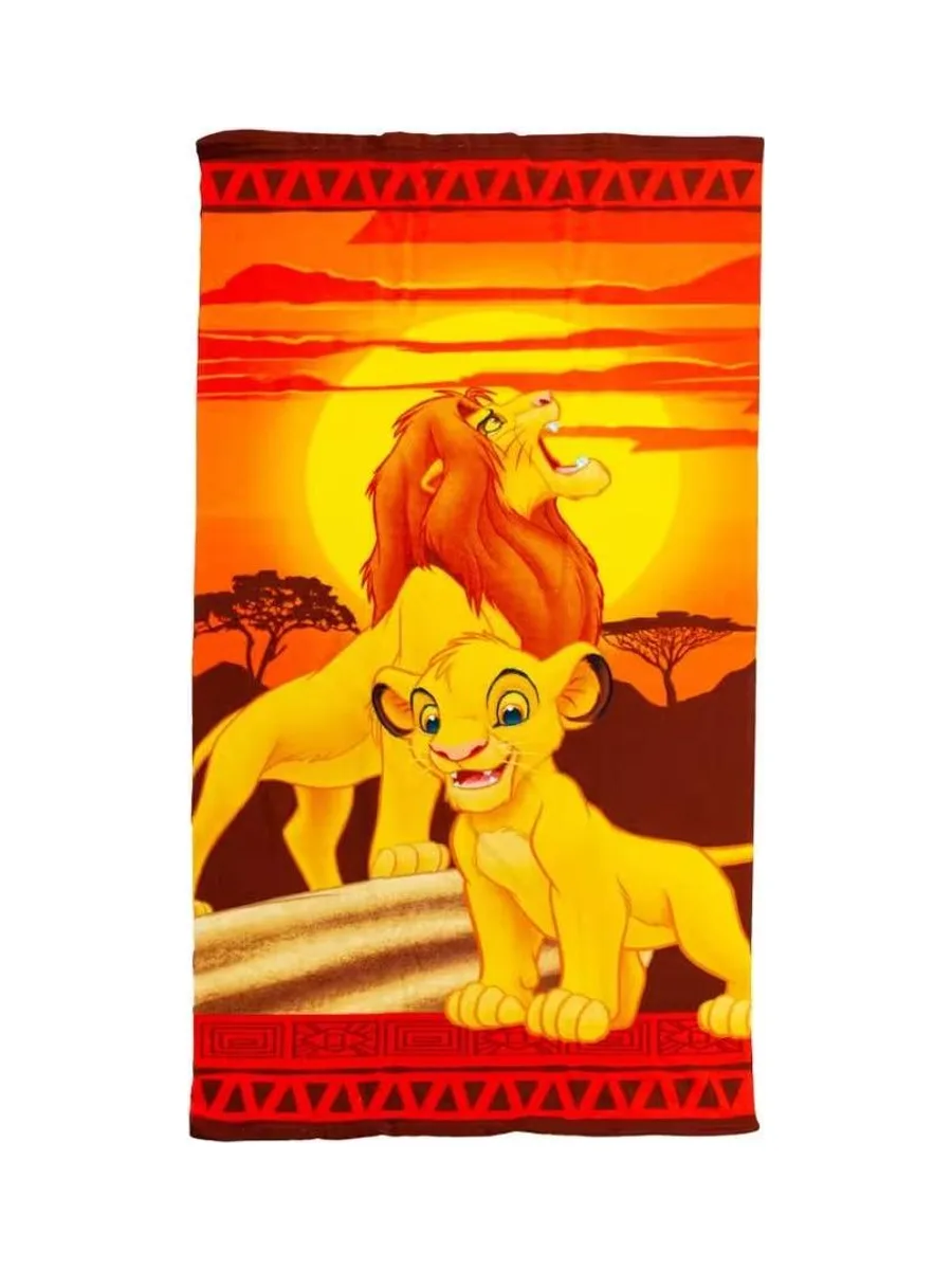 Serviette Jaune/Orange Mixte Sport Zone Roi Lion 2
