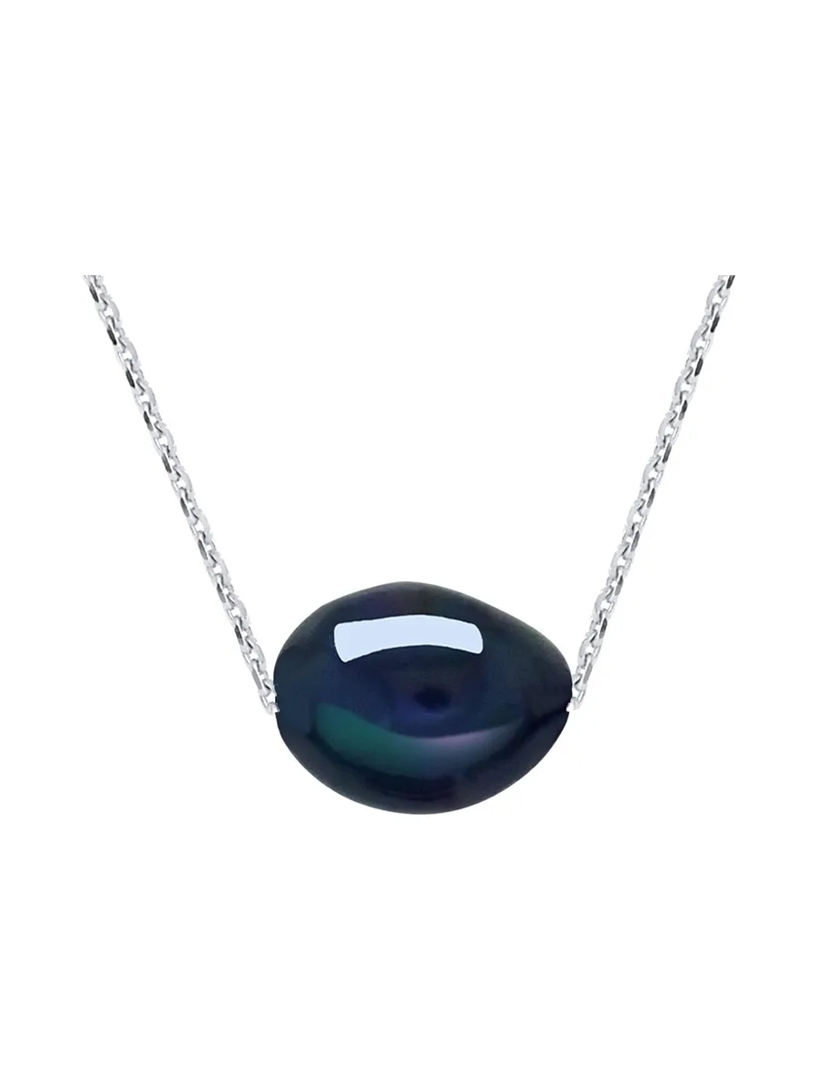 Collier Véritable Perle de Culture d'Eau Douce Baroque 8-9 mm — Or Jaune 375 Millièmes — 45 cm 1