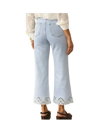 Jean Wide Bleu Femme Oraije Nola 2