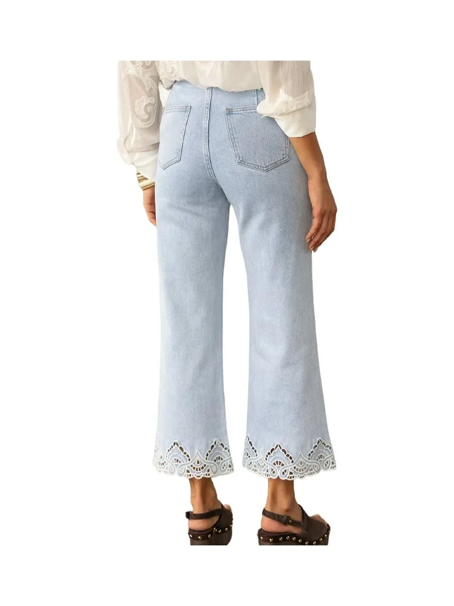 Jean Wide Bleu Femme Oraije Nola 3