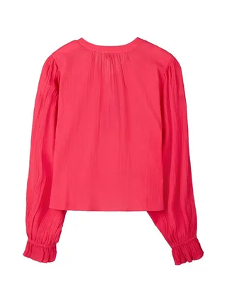 Blouse Fluide Rose Femme Teddy Smith Swan 2