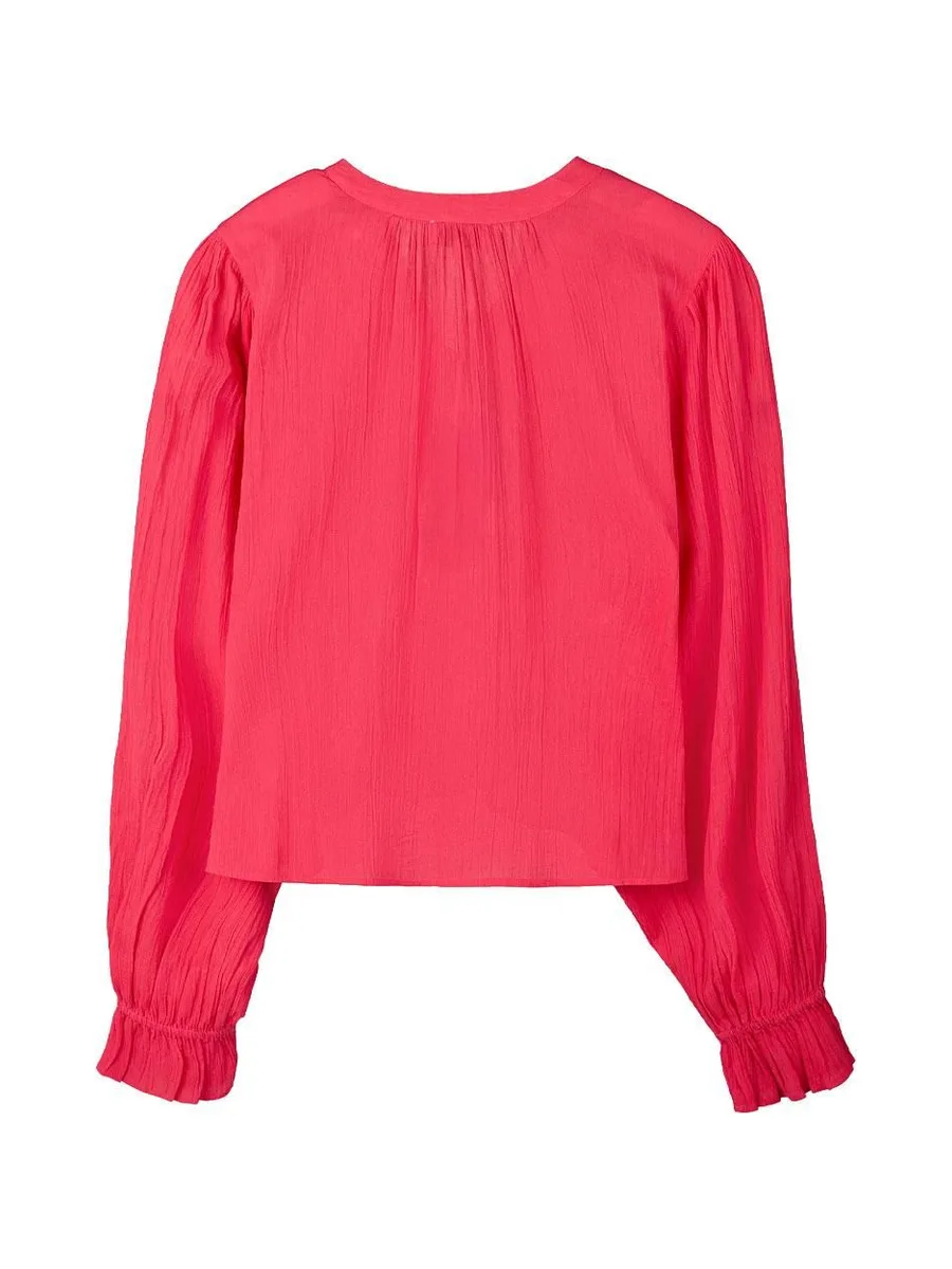 Blouse Fluide Rose Femme Teddy Smith Swan 3