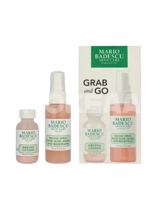 Mario Badescu Grab And Go Set 88ml - Drying Lotion 29ml/Facial Spray 59ml 1