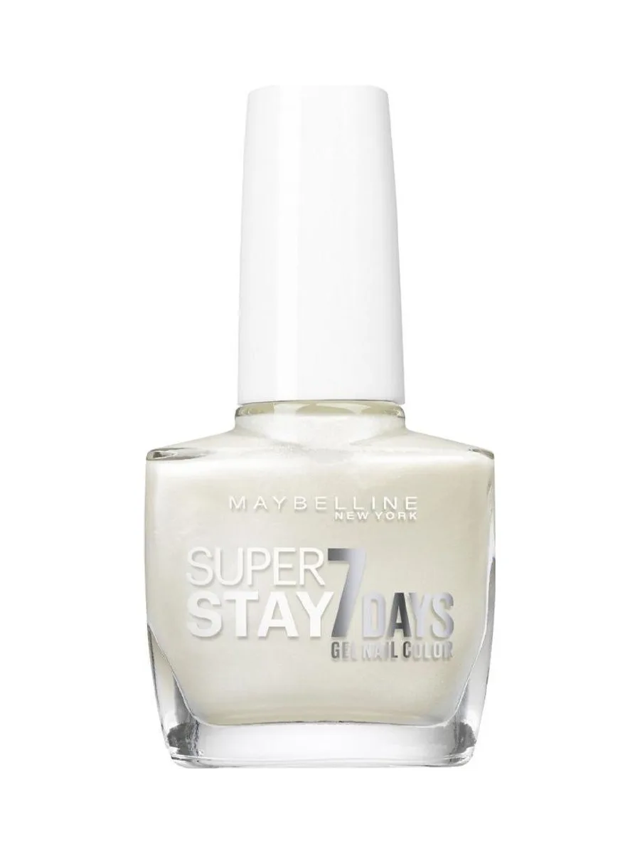 Vernis à Ongles Tenue & Strong Gemey Maybelline 77 Blanc Nacré 2