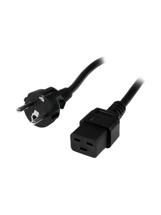 2m Computer Power Cord - Schuko to C19 1