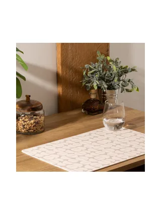 Set Table Gris/Blanc Atmosphera 45x30 Vinyle 2
