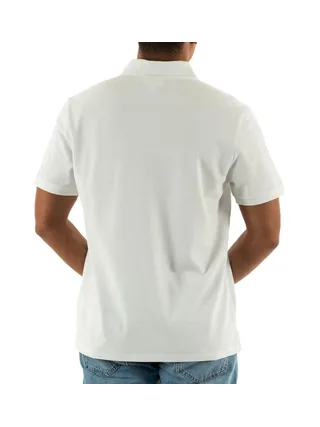 Polo Blanc Homme Calvin Klein Jeans Ss Monogram Pique 2