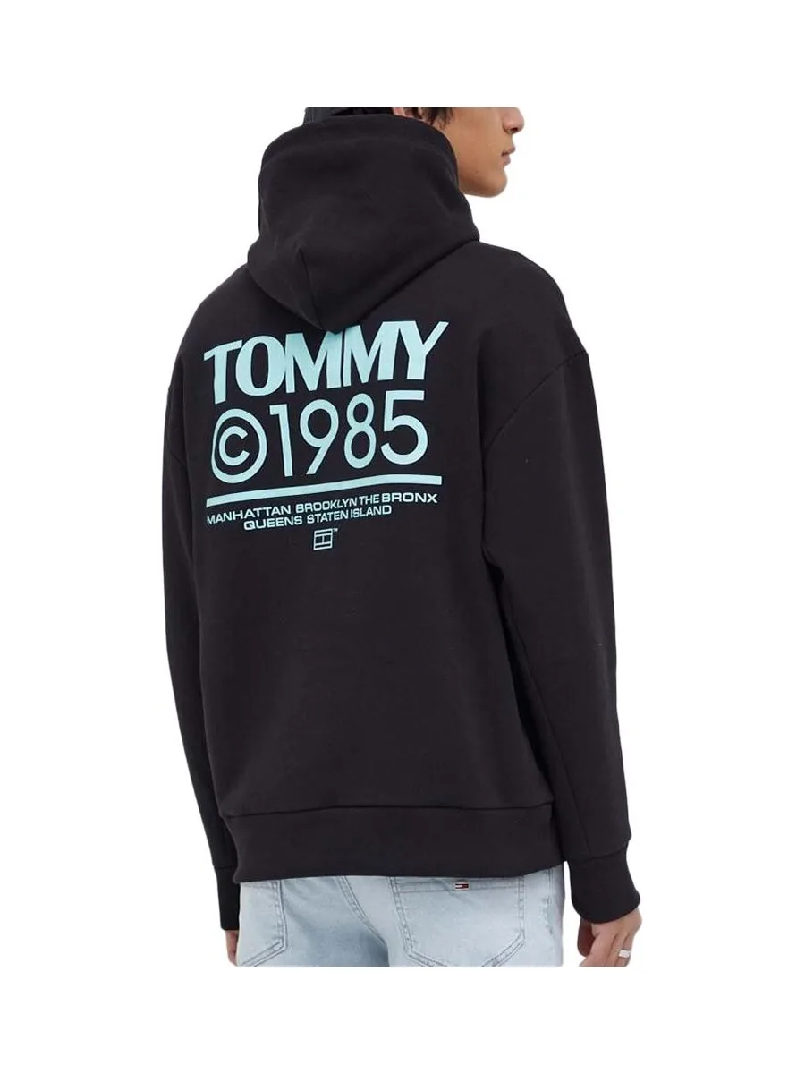 Sweat à Capuche Noir Homme Tommy Hilfiger Pop Graphic 3