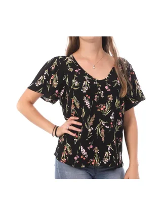 Top Imprimé Noir/Rose Femme Vero Moda Swf 1