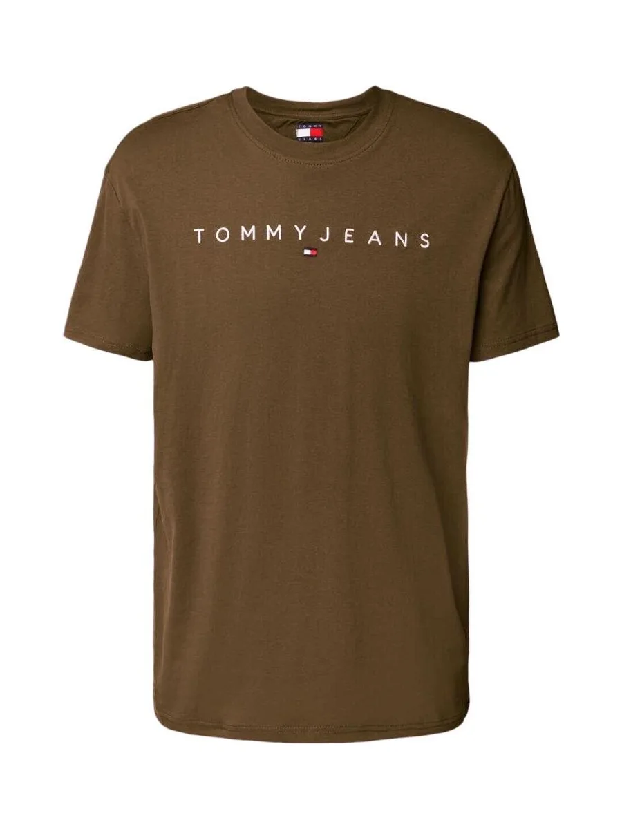 T-Shirt Marron Homme Tommy Hilfiger Reg Linearss 2