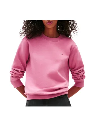 Sweat Rose Femme Tommy Hilfiger Flag Crew1 1