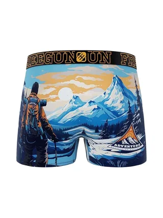 Boxer Noir/Bleu Homme Freegun Trek 2