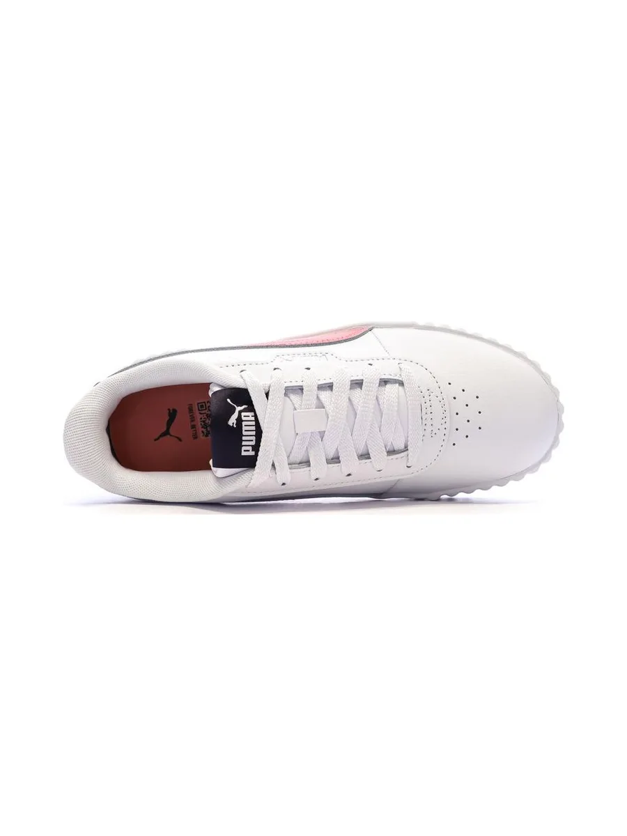 Baskets Blanche/Rose Fille/Femme Puma Carina 3.0 5