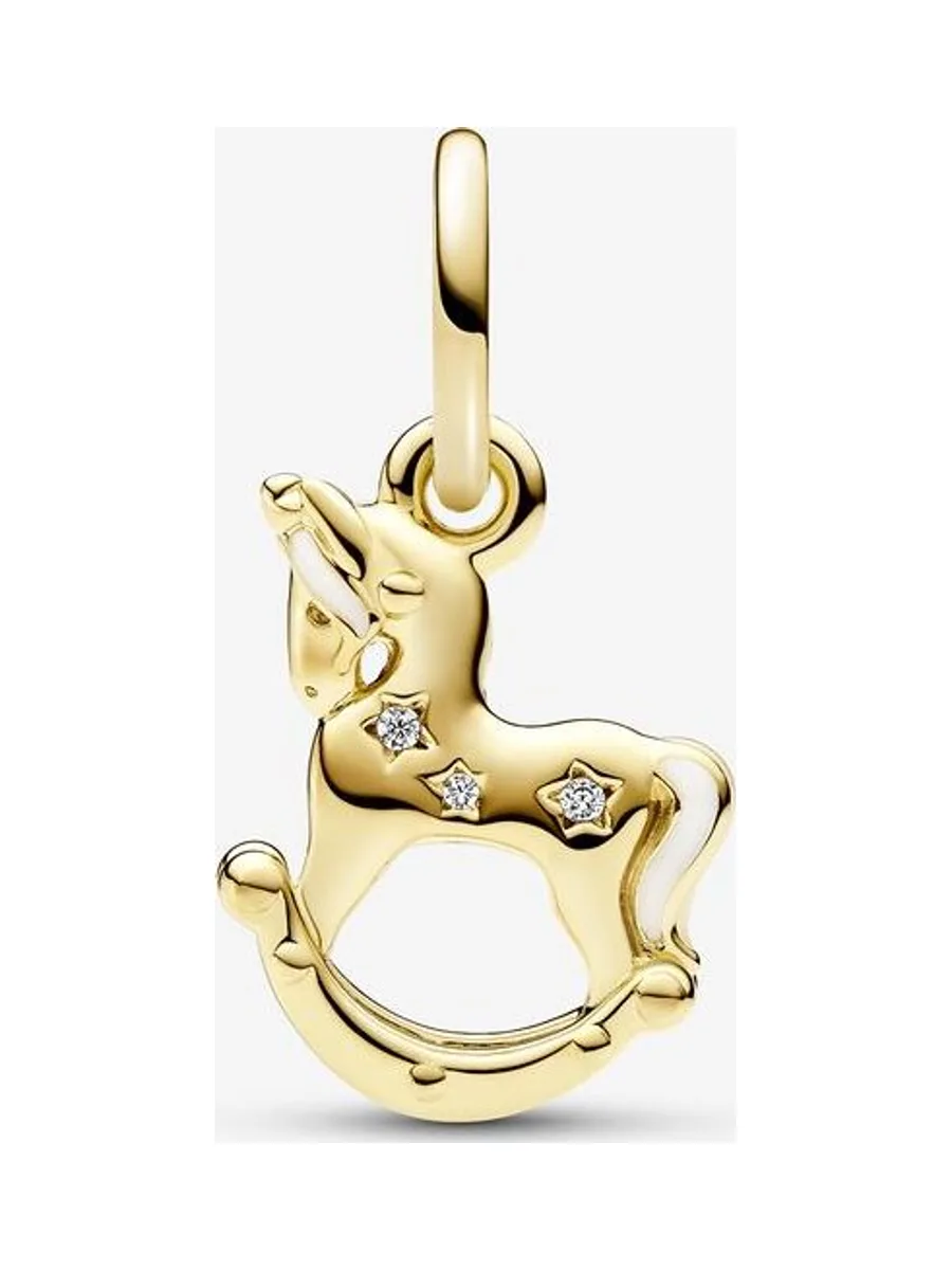 Pandora - Charm Émaillé en plaqué or 14 carats blanc 2