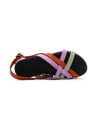 Sandales Vert/Mauve/Rouge Femme Pare Gabia Dafne 4