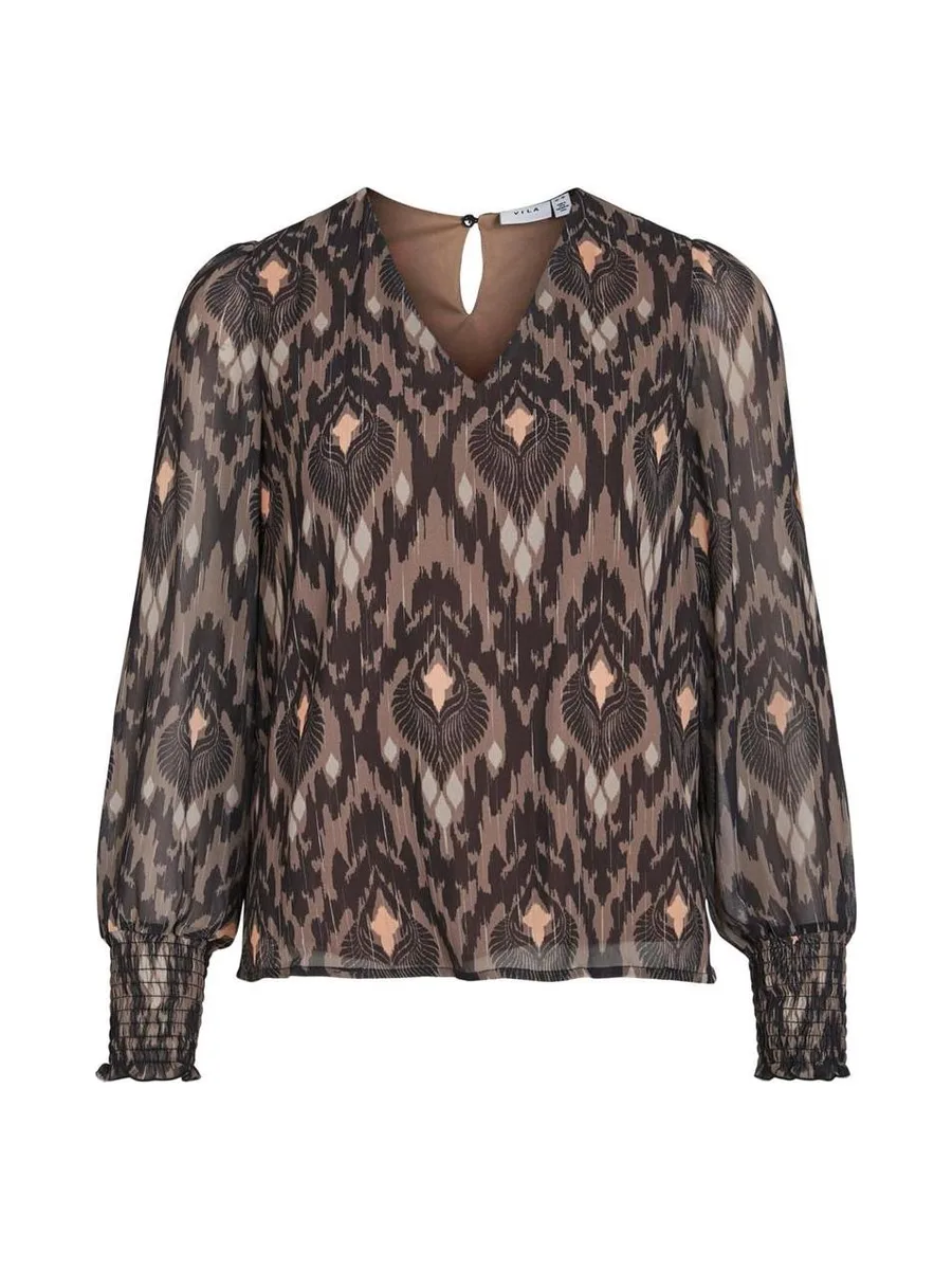 Blouse Marron Femme Vila Vimary 2