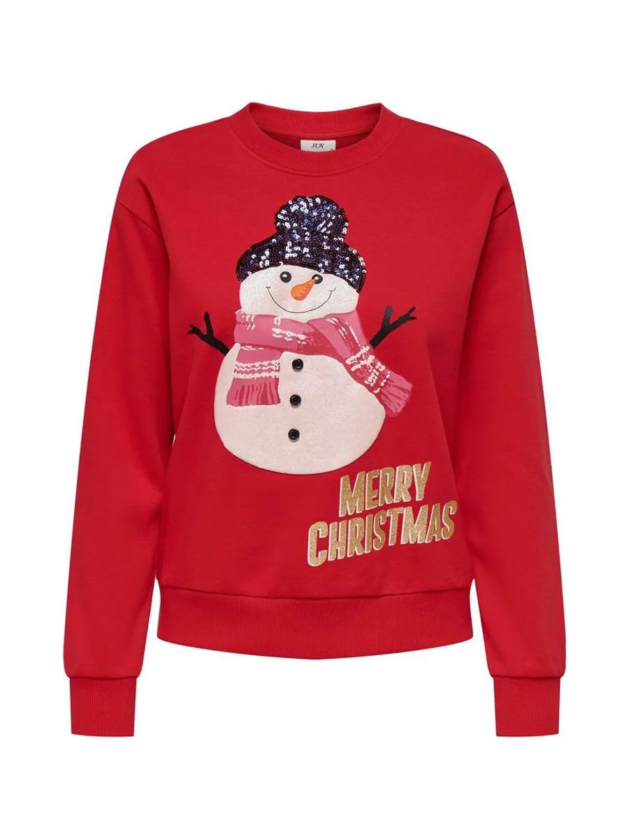 Pull de Noël Rouge Femme JDY Paris 2