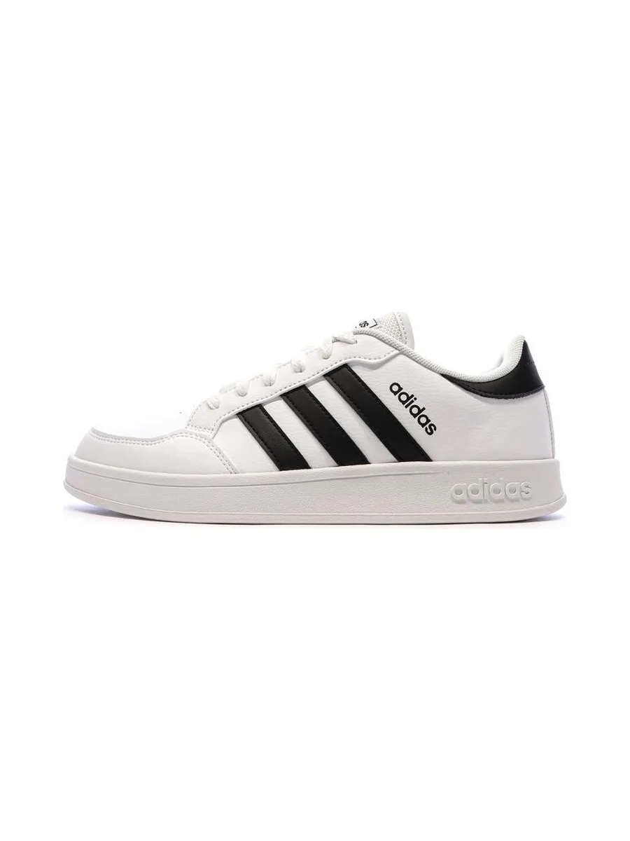 Baskets Blanches/Noires Homme Adidas Breaknet 2