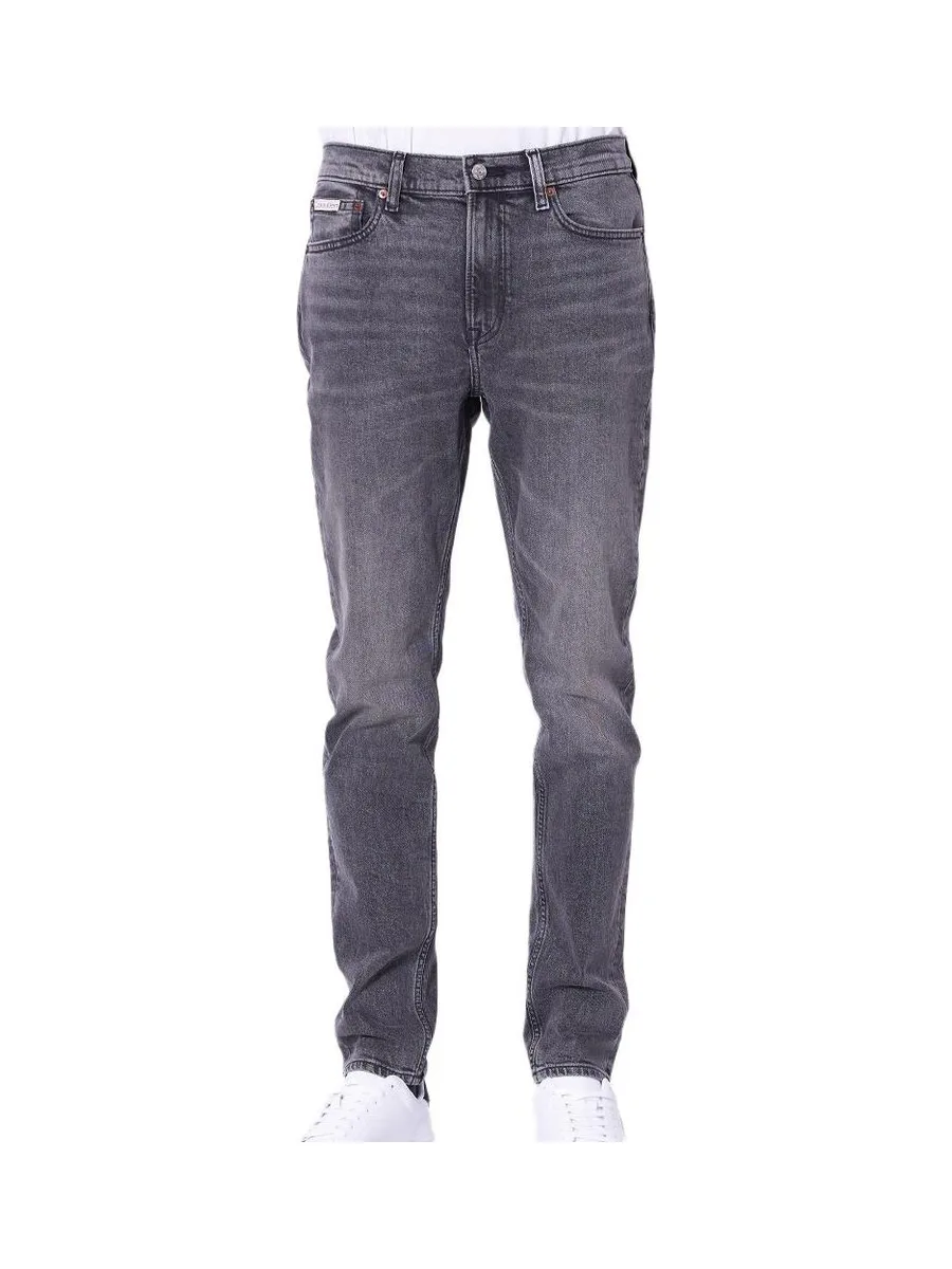 Jean Slim Gris Homme Calvin Klein Jeans Slim Taper 2