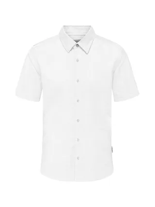 Chemise Manches Courtes Blanche Homme Only & Sons Cantley 1